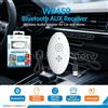 NONE Ricevitore Bluetooth AUX WP459, Bluetooth 5.0, con microfono integrato, batteria da 500 mAh, per utilizzo a mani libere in auto, in casa e con altoparlanti audio.