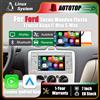 AUTOTOP Schermo multimediale da 7 pollici con sistema Linux, CarPlay wireless e Android Auto per Ford Focus, Mondeo, Fiesta, Transit, Kuga, C-Max, S-Max, autoradio con Bluetooth, GPS, navigazione, DSP,