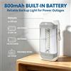 NONE Lampada di emergenza a LED, 30 LED SMD, 6W, 800mAh, ricaricabile tramite micro USB, luce portatile, power bank per campeggio e uso domestico.