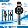 Microfono Karaoke Ricaricabile 1200mAh con Cambiavoce, Bluetooth 5.0, Altoparlante, Microfono Portatile Wireless TWS