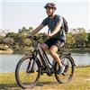 Hedatx Tx2 Bicicletta Elettrica per Adulti 500W 48V 16Ah Batteria Rimovibile Freno a Disco Shimano 7 Velocità Bici Elettrica da Città