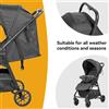 Prokoke Passeggino 2 in 1 con Seduta Reversibile e Culla, Carrozzina Leggera da Viaggio per Neonati e Bambini Piccoli