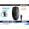 NONE Mouse da computer ricaricabile WETECH, con diverse modalità di connessione: cablato, wireless 2.4G e Bluetooth, illuminazione RGB, design ergonomico verticale, DPI regolabile, compatibile con Windows,