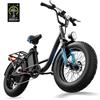 URLIFE Bicicletta Elettrica URLIFE E20PRO, Pneumatici Fat 20"*4", Batteria Rimovibile 48V 15.6Ah, Velocità Massima 25 KM/H, Autonomia 80-100 Miglia, Sospensione Anteriore, per Adulti, Fuoristrada
