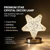 NONE Luce notturna a LED con texture cristallina, ricaricabile tramite USB-C, disponibile in 3 forme, ideale per la tavola della cena durante le feste, per creare un'atmosfera calda e un regalo decorativo.