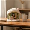 Casetta con Tetto in Peluche Artigianale Book Nook Accogliente per Collezionisti