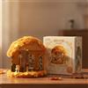 Casetta con Tetto in Peluche Artigianale Book Nook Accogliente per Collezionisti