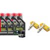 Generico Kit tagliando olio 5000 10W-40, Filtro olio, Candele, compatibile con Ducati Monster 600 695 696