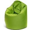 Ecopuf - Poltrona pouf Sako - Pouf per la cameretta dei bambini - Borsa in tessuto robusto - Sedia da salotto - Arredamento - Poltrona XL - 85x135cm - Verde Nc1