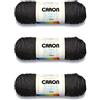 Caron Simply Soft - Filati color carbone erica, confezione da 3 pezzi, 141 g, acrilico, 4 medi (pettinati), 238 m, per maglia/uncinetto