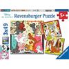 Ravensburger - Puzzle Cartoni Classici Disney, Disney Classic, Idea Regalo per Bambini 5+ Anni, Gioco Educativo e Stimolante, 3 Puzzle da 49 Pezzi, 21x21 cm
