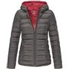 Marikoo Lucy giacca mezza stagione da donna con cappuccio, antracite,