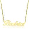 GioiaPura, Collana con Nome in argento sterling 925 rodiato. . Prodotto in Italia. Nome Beatrice - Collezione Nominum. Idea regalo Laurea | Amicizia | Natale | Compleanno | Cerimonia | Matrimonio |