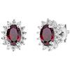 Amen Orecchini da donna di Amen della collezione Lady. Orecchini in argento 925 con finitura in rodio, zriconi rossi e bianchi con taglia unica e Altezza 1 cm. La referenza è: ORLDPBBR