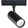 Ideal Lux FOX TR 3-PHASE 25W CRI90 3000K 1-10V BK Mod. 302591 Tracklight 1 Luce
