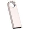 PULABO - Chiavetta USB 2.0 ad alta velocità da 32 GB, impermeabile, in metallo, con anello portachiavi per Creative GiftSilver confortevole ed ecologico, di buona qualità