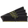 Corsair CMK64GX4M4A2666C16 Vengeance Lpx Memoria per Desktop a Elevate Prestazioni, Nero, 4 x 16 gb