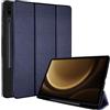 TECHGEAR Smart Case per Samsung Galaxy Tab S9 FE Plus (S9 FE+) 12,4 2023 (SM-X610 / SM-X616) Custodia sottile in pelle PU con supporto con protezione angolare [accensione e spegnimento automatico]