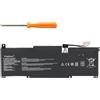 KingSener Batteria da 39,3 Wh BTY-M494 BTY-M49 MS-14C1 MS-14D MS-1551 MS-1562(12.2019) per laptop MSI Modern 15 B12M / B12M-050XPT i5 / Modern 14 C12Mx 11.4 V V