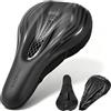 RUINEXISTA Coprisella in Gel per Bicicletta, Coprisedile per Bici, 28x18cm Copri Sella Sellino Bici in Gel, Coprisella Cyclette per Donna e Uomo, per Spinning Bici, MTB, City Bike