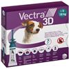 CEVA - VECTRA 3D*spot-on soluz 3 pipette 1,6 ml 87 mg + 7,7 mg + 635 mg cani da 4 a 10 Kg, tappo verde