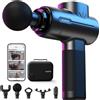 Renpho Pistola per massaggi con Bluetooth, pistola per massaggi RENPHO per il massaggio muscolare a percussione dei tessuti profondi per il rilassamento muscolare, potente massaggiatore portatile con display touch a LED, miglior regalo