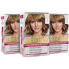 L'Oreal Paris L'Oréal Paris Tinta Capelli Excellence, Copre Il 100% dei Capelli Bianchi, a Lunga Durata, 7 Biondo, Confezione da 3