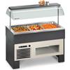 Tecfrigo Bancone Buffet ad Isola Refrigerato PROXIMA3M - Temp +4° +10°C - Capacità N° 3 Bacinelle GN1/1