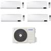 Samsung Climatizzatore Quadri Split Cebu 9+9+9+12 con AJ080TXJ4KG/EU Inverter Wi-Fi Classe A++ ,