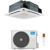 Midea Climatizzatore Monosplit a Cassetta Slim 4 Vie 30000 Btu MCD2-30HRFNX(GA)+MOD30U-30HFN8-Q1(GA) Inverter R32 WiFi Opt. A++ ,