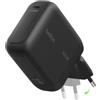 Belkin BoostCharge Caricatore USB C GaN 100W, Carica Batterie Cellulare Compatto con Spina Pieghevole per iPhone 17, Samsung Galaxy S26, Pixel 10, AirPods, Tablet, MacBook, Chromebook- Nero