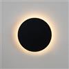 B·LED BARCELONA LED BARCELONA LED Applique Da Parete Eclipse 18W CCT IP65 Nero | PVC opaco, 1800 lm, 3000K/4000K/6000K, spessore 47 mm, interni ed esterni, illuminazione indiretta diffusa