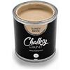 Chalksy Paint Vernice per Legno e Mobili Beige Senza Carteggiare Opaca | Pittura Effetto Gesso Shabby Chic Vintage Restyling Decorazioni Cementite Smalto 250 ml