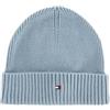 Tommy Hilfiger TH Flag Pima Cotton Beanie Color City Yellow, One Size ZE1 - City Yellow One Size