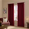 furn. The Ultimate Velvet Coppia Di Tende Pieghe (Rosso - 168x137cm) | Coppia Di Tende Morbide Stilose Velluto Opaco Filtrano La Luce