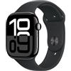 APPLE Watch Apple Watch Series 10 (2024) LTE 46mm Jet Black Aluminium Case with Sport Band - Black