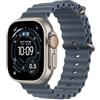 APPLE Watch Apple Watch Ultra 3 (2025) 5G 49mm Natural Titanium Case with Ocean Band - Anchor Blue