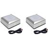 SODIAL 2X Base per Lampada A LED, Applicabile A Supporto per Espositore In Cristal5879