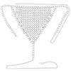 Riymusry Sexy gotico perizoma mutandine sposa nappa catena del corpo gioielli bikini metallo festival vita catena corpo dichiarazione mutandine gioielli per le donne