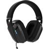 Akuma, cuffie da gioco wireless 3 in 1 con microfono rimovibile, nero