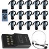 Selius Sistema di guida turistica wireless: 1 trasmettitore, 15 ricevitori - Kit per guide turistiche - Cuffie per guide turistiche