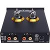 summina Equalizzatore Audio a 3 Bande, Preamplificatore a Valvole per Sistemi HiFi con compatibilità JAN5654 6J1 6J4 6J5 6AK5 per Lettori DVD CD MP3, Computer e smartphone. (Plug)