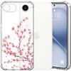 Choeeu ChoosEU Trasparente Cover per iPhone 17e / 16e con Fiori, Sakura Rosa | Sottile TPU Silicone Trasparente Custodia, Disegni Colorate Fiore Fiori Motivo, per Ragazza, Antiurto Protettiva Morbido Case