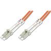 DIGITUS DK-2533-03 - Cavo In Fibra Ottica OM2 - 3 m - da LC a LC - Duplex - 1 Gbit/s - Cavo LAN In Fibra Ottica Multimodale MM - Tipo Di Fibra: 50/125 µ - Arancione (Orange)