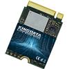 KINGDATA Unità a stato solido interna M.2 2230 SSD 256 GB PCIe NVMe Gen 3.0X4 ad alte prestazioni compatibile con Steam Deck, Microsoft Surface Pro X/7+/8, laptop e desktop ultra compatti
