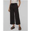 Deha Pantaloni Crop Neri In Lyocell Da Donna Deha