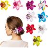 HIFOT 9 Pezzi Hawaii Forcine Fiore Per Capelli, Phalaenopsis Mollette Donna Colorate Fermagli Bambina, Accessori Cerimonia Per Sposa Ragazze Festa Spiaggia Nozze
