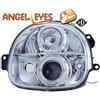 sonar Coppia Fari Fanali Anteriori Tuning TWINGO 93-07 cromo H1+H1 regolaz eletrica