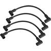 Generic 84-881908T Set di 4 Cavi per Candele fuoribordo per Motori Mercury Marine a 4 cilindri da 40-60 CV EFI a 4 Tempi, in plastica Nera.
