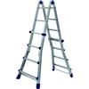 FACAL S.R.L. Scala in alluminio 4+4 gradini Facal Briko Blu BB/2